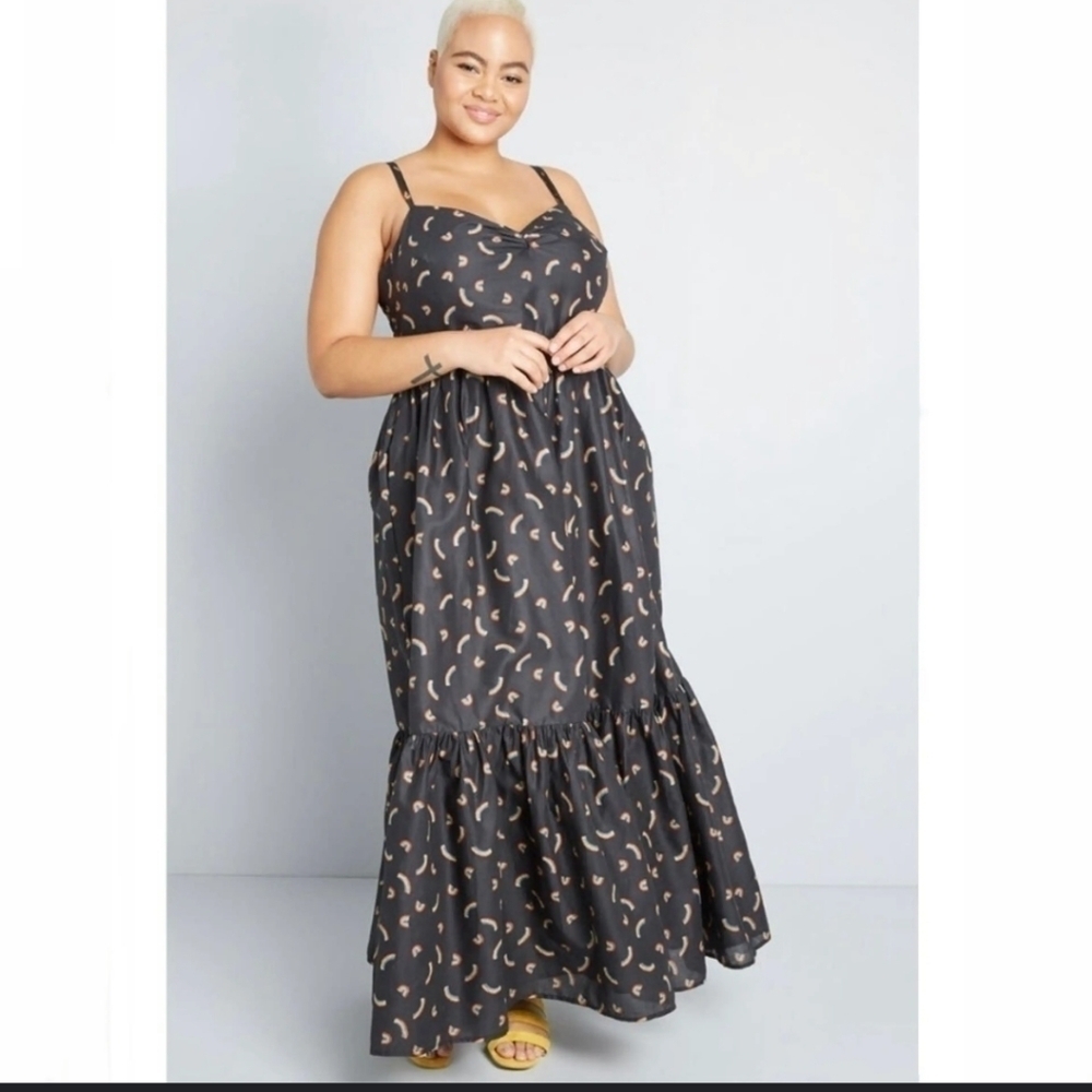 ModCloth rainbow pattern maxi dress
